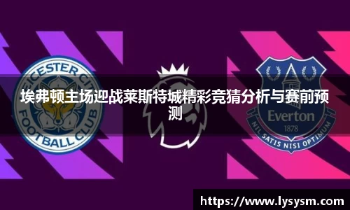 埃弗顿主场迎战莱斯特城精彩竞猜分析与赛前预测